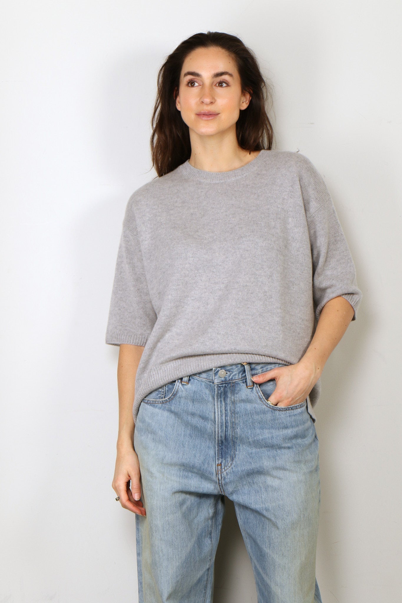 Shop Lisa Yang - Top - Camille - Dove Grey - BYLOTTE