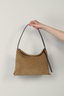 Wandler Tas - Penelope Tote Small - Khaki Suede / Black