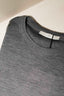 RÓHE - Top - Fine Merino Long Sleeve - Mid Grey Melange