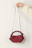 Ganni - Tas - Bou Bag Mini Soir Satin - Dark burgundy