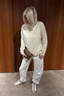 Vince - Trui - Boiled Cashmere Crew - Off White