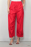 Tibi - Broek - Crispy Nylon Winslow Pant - Red