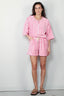 Bongusta - T-shirt - Naram Oversized Shirt - Baby Pink & Ski Patrol