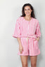 Bongusta - T-shirt - Naram Oversized Shirt - Baby Pink & Ski Patrol