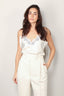 RÓHE - Top - Silk Lace Camisole Top - Cream