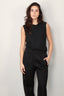 Golden Goose - Top - Sleeveless Slim T-shirt Beaded Embroidery - Black