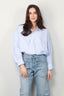 R13 - Blouse - Crossover Bubble Shirt - EOE Light Blue