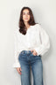 R13 - Blouse - Drop Neck Shirt -  White