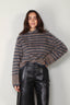 Lisa Yang - Sweater - Floren Stripes - Truffle Night Fall