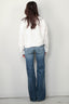 R13 - Blouse - Drop Neck Shirt -  White