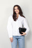 Closed - Blouse - Pleated Sleeve Shirt -  White