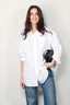 R13 - Blouse - Drop neck oxford shirt -  White