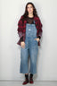 R13 - Blouse - Drop Neck Workshirt - Dip Dye Red Plaid