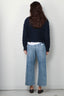 Denimist - Trui - V-Neck Cable Sweater - Navy