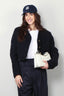 Tibi - Jack - Majeur boucle shrunken cardigan jacket -  Black/Navy multi