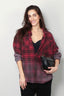 R13 - Blouse - Drop Neck Workshirt - Dip Dye Red Plaid