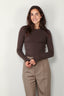 RÓHE - Trui - Fine wool crewneck -  Brown melange