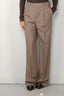 RÓHE - Broek - Relaxed single pleated trousers -  Khaki