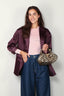 Sea Me Happy - Blazer - Bailey blazer shiny cotton -  Plum