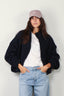 Sea Me Happy - Bomber - Billy Bomber Wool uni -  Navy blue