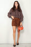 R13 - Rok - Bubble skort -  Brown corduroy