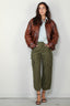 R13 - Cargo - Cropped cargo -  Vintage olive drab