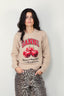 Ganni - Trui - Graphic Wool Mix Cherry Crewneck - Safari