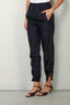 Tibi - Broek - Crispy Nylon Kat Jogger -  Navy