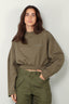 Halfboy - Sweater - Crew crop -  Dark olive