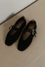 Le Monde Béryl - Ballerina's - Ballet Claudia Slippers Suede - Black