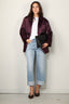 Sea Me Happy - Blazer - Bailey blazer shiny cotton -  Plum