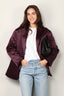 Sea Me Happy - Blazer - Bailey blazer shiny cotton -  Plum