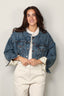 Denimist - Jas - Oversized cropped denim jacket -  Eldon w/ sherpa lining