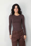 Rotate - Longsleeve - Long Sleeve T-Shirt -  Chocolate brown