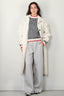 Halfboy - Broek - Suit jersey pants -  Light grey melange