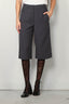 Tibi - Short - Fluid Suiting Short - Steel grey