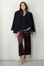 Sea Me Happy - Broek - Dungha pants shiny cotton -  Plum