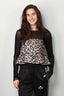 Ganni - Top - 3D Jacquard top -  Leopard