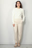 Rotate - Sweater - Lace Collar Knit Sweater -  Blanc de blanc