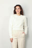 Rotate - Sweater - Lace Collar Knit Sweater -  Blanc de blanc