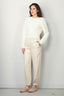 Rotate - Sweater - Lace Collar Knit Sweater -  Blanc de blanc