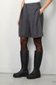 RÓHE - Short - Tailored wide leg shorts - Dark grey melange