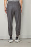 Maria McManus - Broek - Barrel Leg Drawstring Trouser - Charcoal Tweed