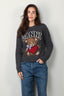 Ganni - Trui - Graphic Wool Mix Bear Crewneck - Gray quill