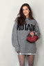 Rotate - Sweater - Knitted Logo Sweater - Charcoal Gray