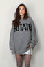 Rotate - Sweater - Knitted Logo Sweater - Charcoal Gray