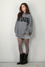 Rotate - Sweater - Knitted Logo Sweater - Charcoal Gray