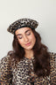 Ganni - Baret - Woven Beret Cotton - Leopard