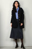 Tibi - Jack - Majeur boucle cardigan coat -  Black/Navy multi