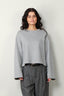 Closed - Sweater - Crewneck -  Light grey melange